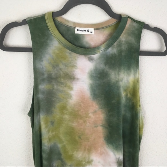 Anthropologie Tops - Anthropologie Ginger G TieDye Moss Muscle Tank